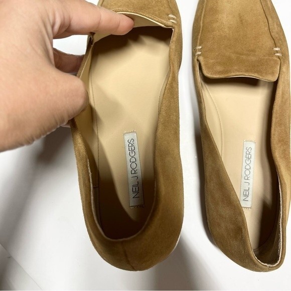Neil J. Rodgers Liscia Loafer in Camel Suede 38.5 - Picture 6 of 16
